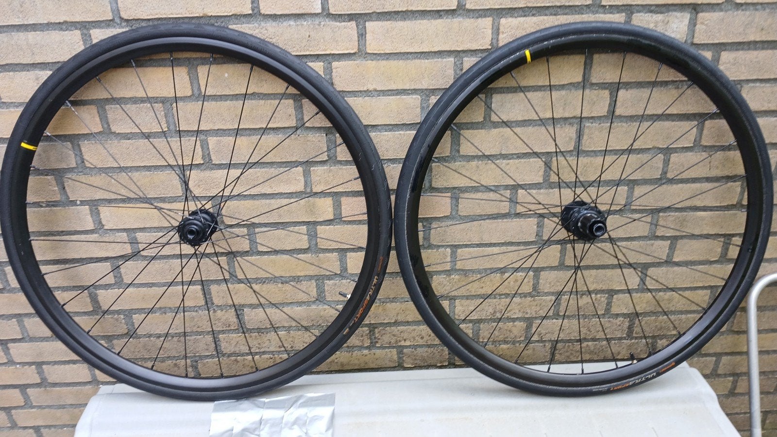 Mavic Disc Wielen met 25mm Continental Banden, Ophalen of Verzenden, Gebruikt