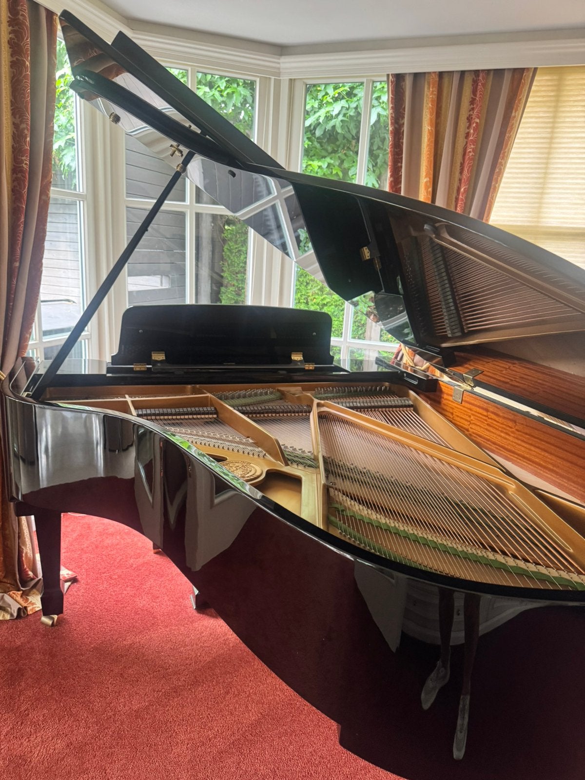Te koop aangeboden een prachtige  Bechstein model 190 !, Ophalen, Zwart, Zo goed als nieuw, Hoogglans