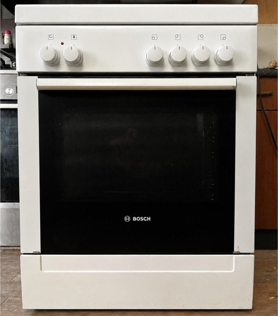 Bosch HSV722020N gasfornuis met heteluchtoven – 60 cm, Ophalen, Gebruikt, 4 kookzones, Gas