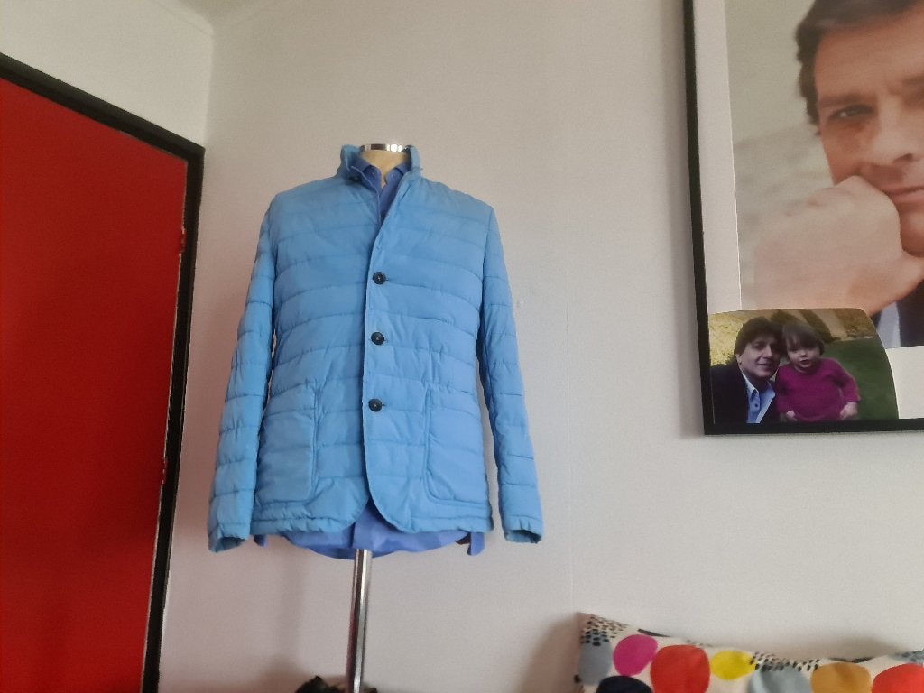 SAVE The Duck Jas met mooie blauwe kleur maat L, Maat 52/54 (L), Blauw, Ophalen of Verzenden, Zo goed als nieuw