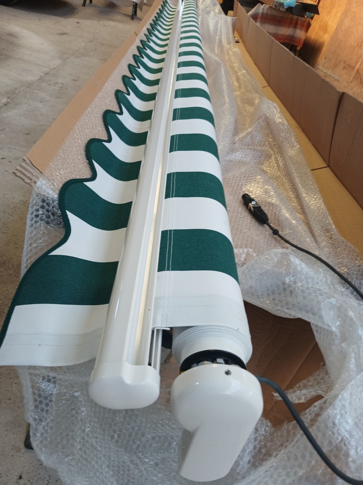 nieuw  weinor zonnescherm in verpakking 420 x 260 elc., Ophalen, Groen