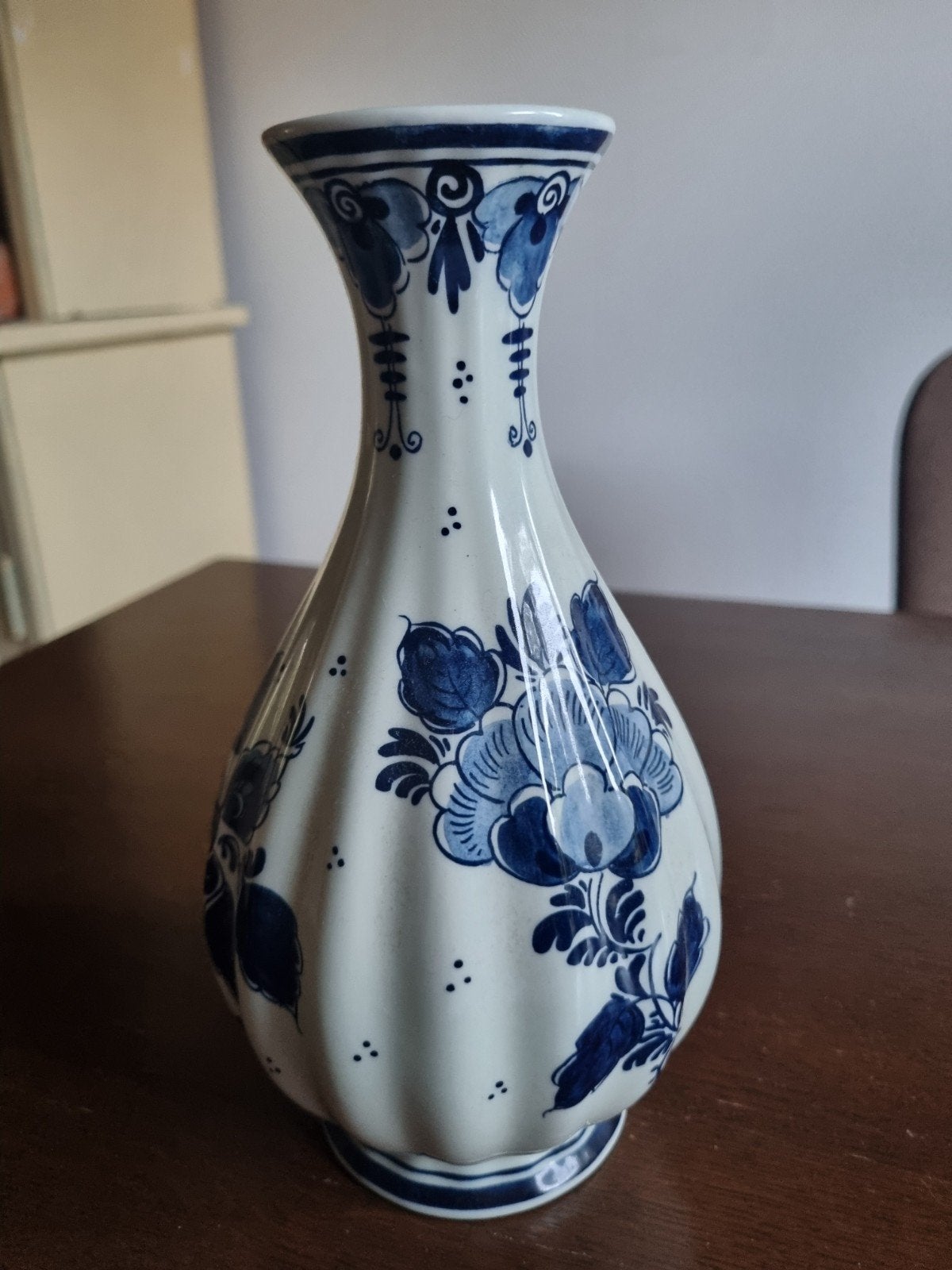 Koninklijke Goedewaagen Delftsblauwe vaas, 23 cm, Ophalen of Verzenden