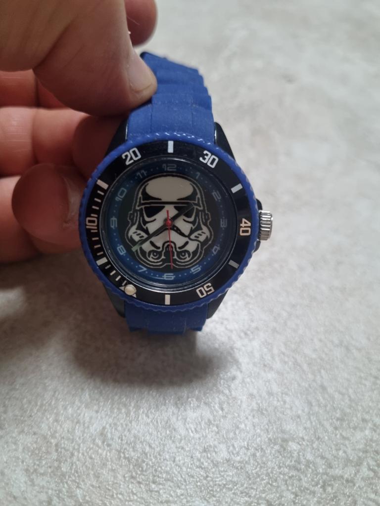 Star Wars Stormtrooper Horloge - Blauw Siliconen Band, Ophalen of Verzenden