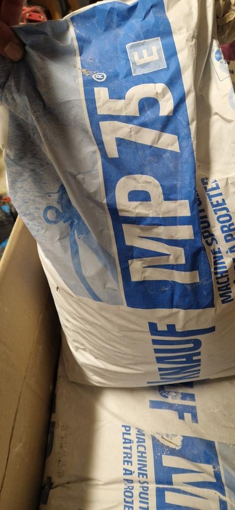 Knauf MP75 2× en Roodband 1× stucmortel, Ophalen, Overige materialen, Overige typen, Nieuw