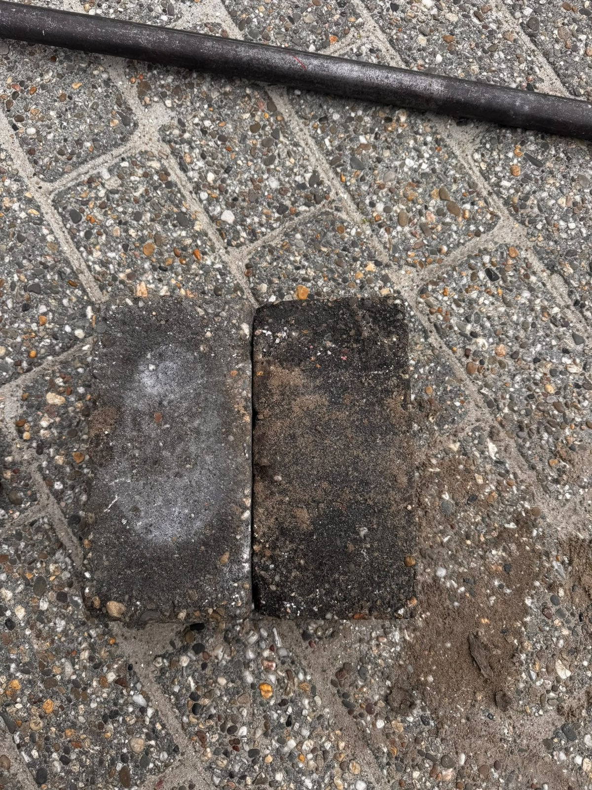 Betonklinkers grijs antraciet 8 cm, Ophalen of Verzenden, Zo goed als nieuw, Beton, Klinkers