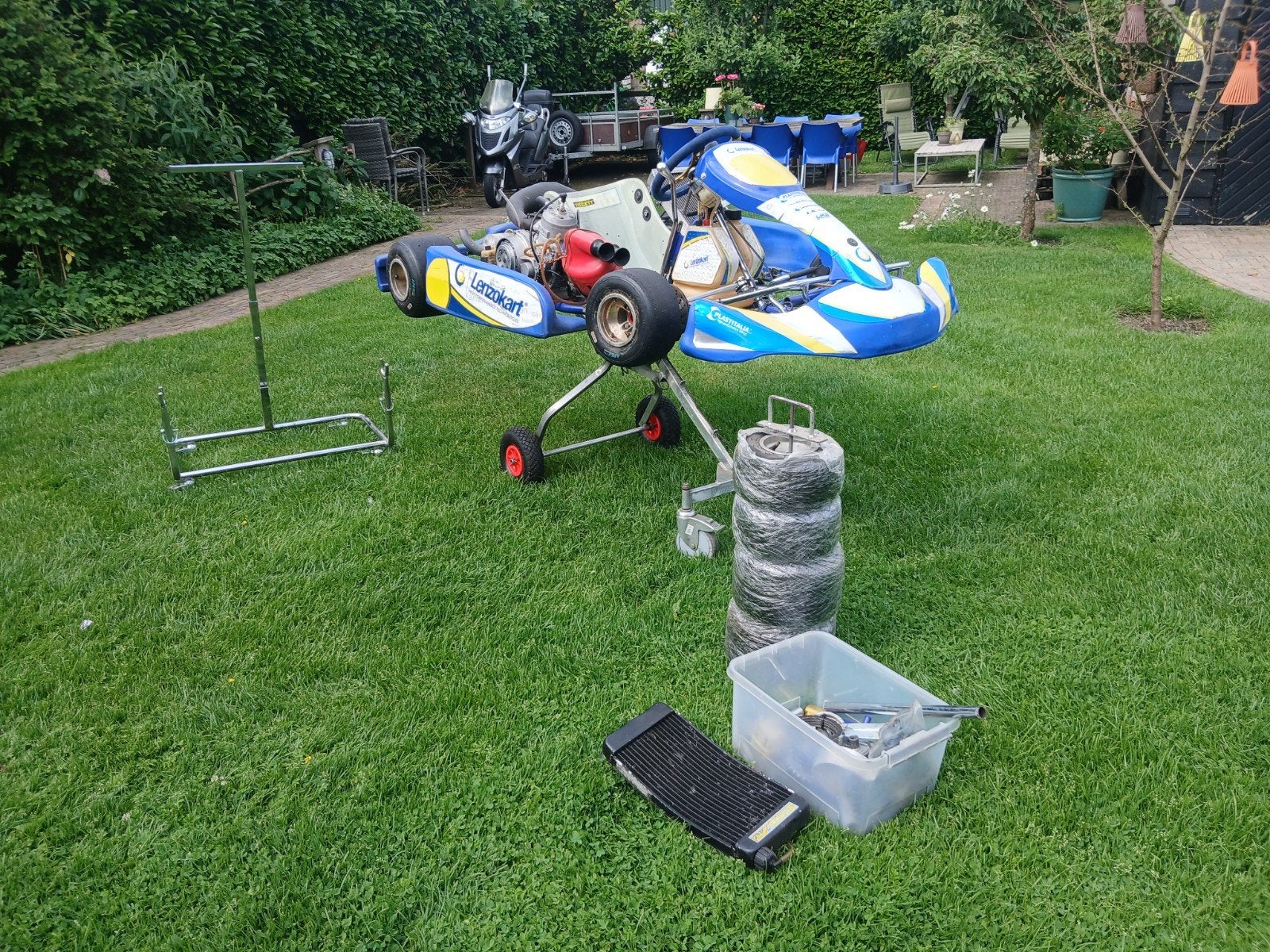 Lenzo schakelkart 125 cc met motori seven blok, Ophalen of Verzenden, Kart
