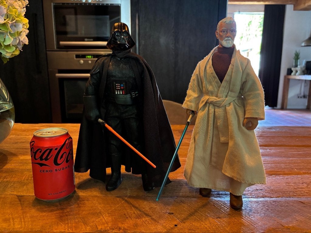 Star Wars Vintage poppen - Darth vader en Obi Wan, Verzamelen, Star Wars, Ophalen of Verzenden, Zo goed als nieuw, Actiefiguurtje