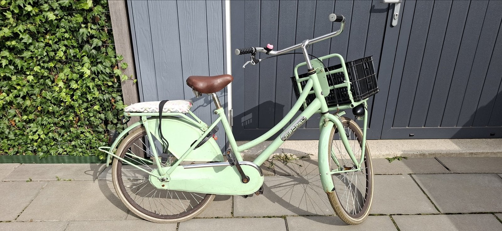 24 inch Popal fiets: binnen- en buitenband vervangen, Fietsen en Brommers, Ophalen, Gebruikt, Band, Rubber