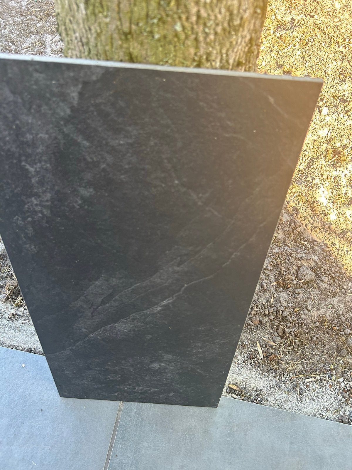 Donkere keramische vloertegels - 60x30 cm, Doe-het-zelf en Verbouw, Tegels, 60 cm of meer, Keramiek, Nieuw, 20 tot 40 cm