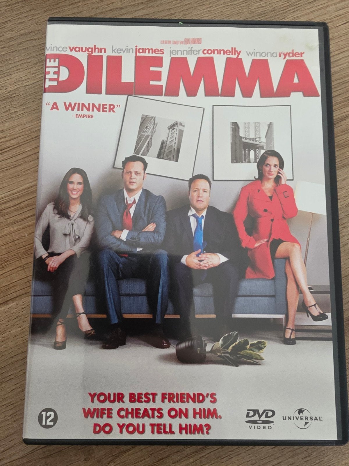 The dilemma, Alle leeftijden, Ophalen of Verzenden, Zo goed als nieuw, Romantische komedie