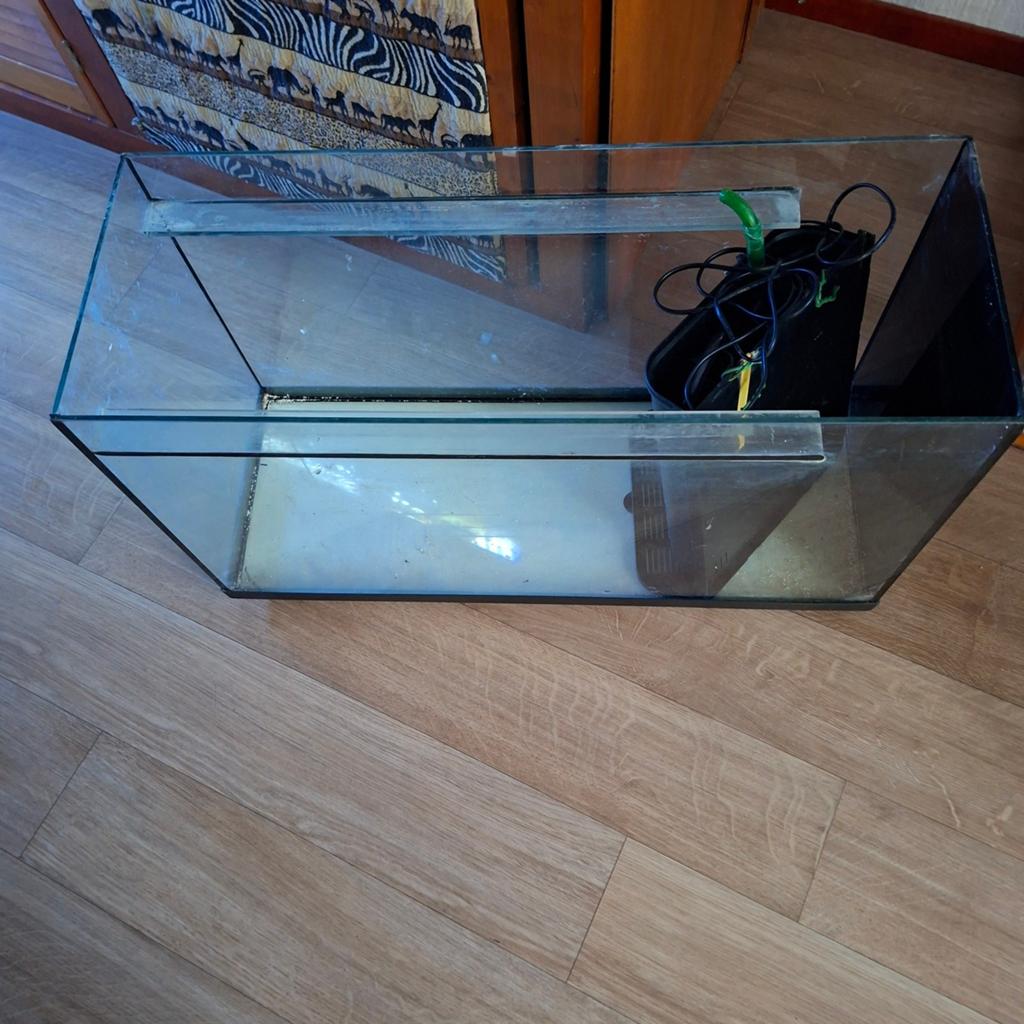 Aqaurium  met  bioloog filter, Ophalen, Leeg aquarium