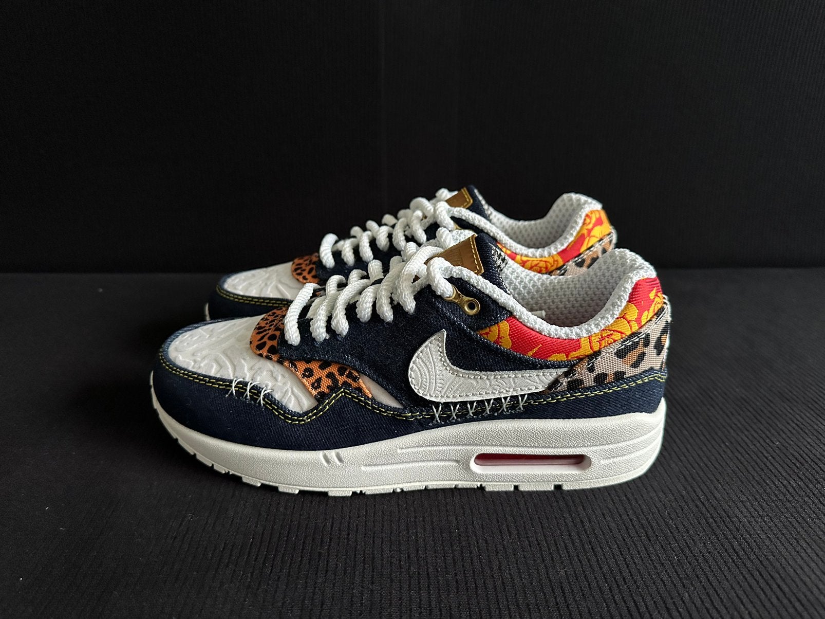 Nike Air Max 1 Premium / “Denim Leopard” / Maat 41, Kleding | Heren, -, Blauw, -, Nieuw