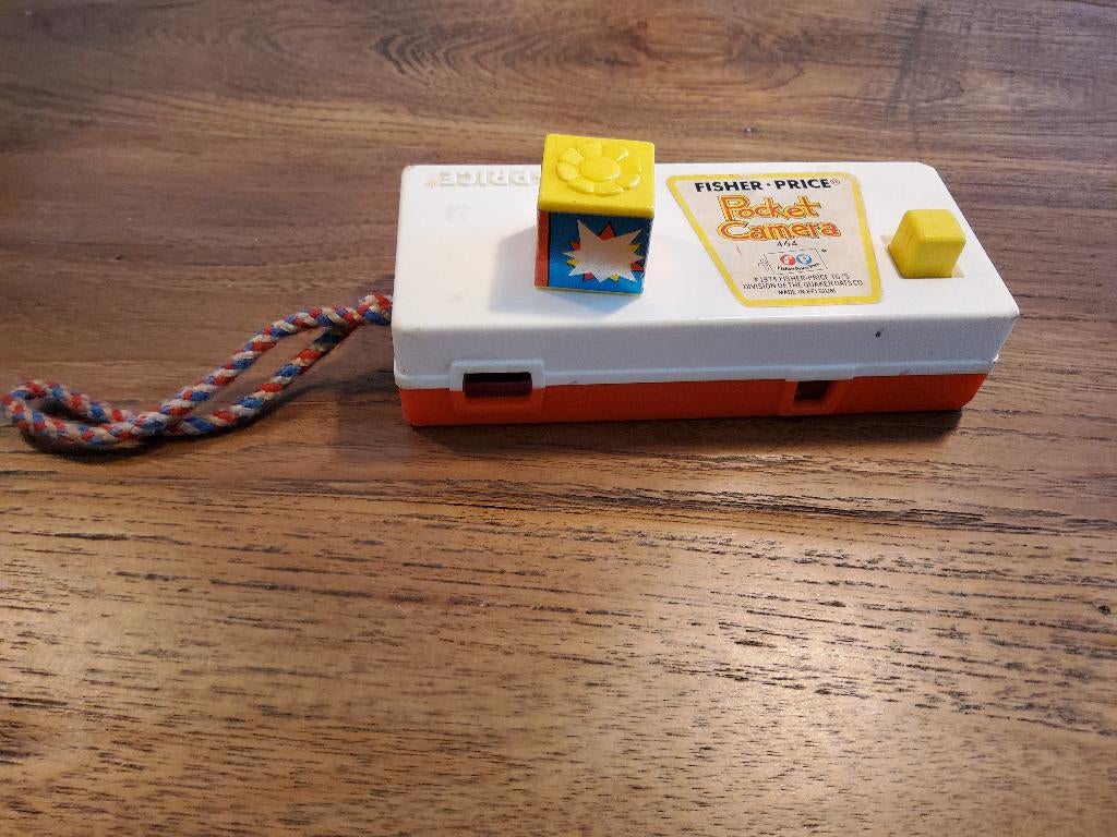 Mooie vintage 1974 Fisher Price pocket camera nr #464, Ophalen of Verzenden, Gebruikt, Speelset
