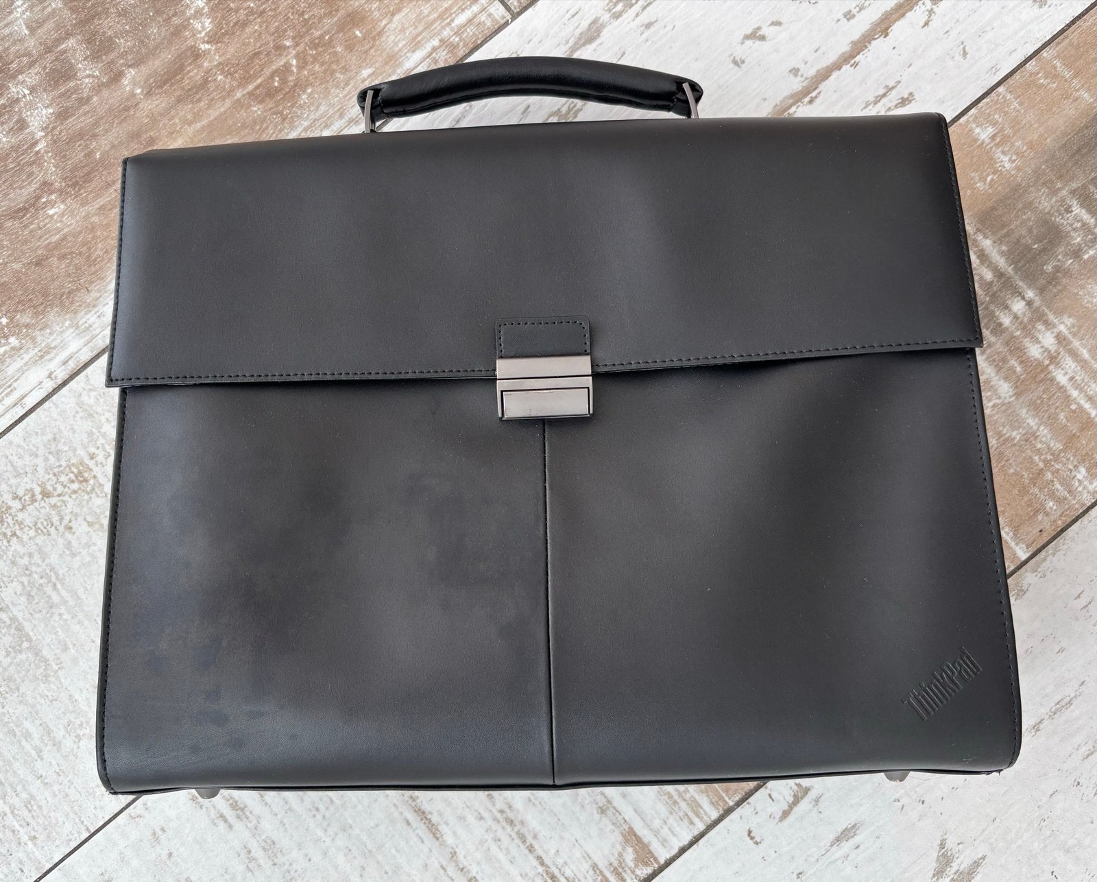 ThinkPad (kunst)leren Laptoptas - Zwart, Computers en Software, Meerdere vakken, Aktetas, Ophalen of Verzenden, Zo goed als nieuw