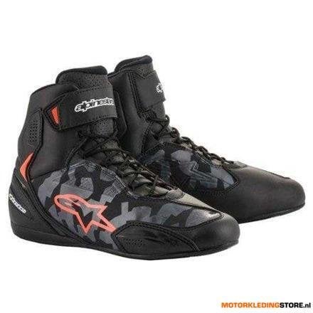 Alpinestars Faster-3 Motorschoenen, Zwart (print), Motoren, Ophalen of Verzenden, Nieuw met kaartje