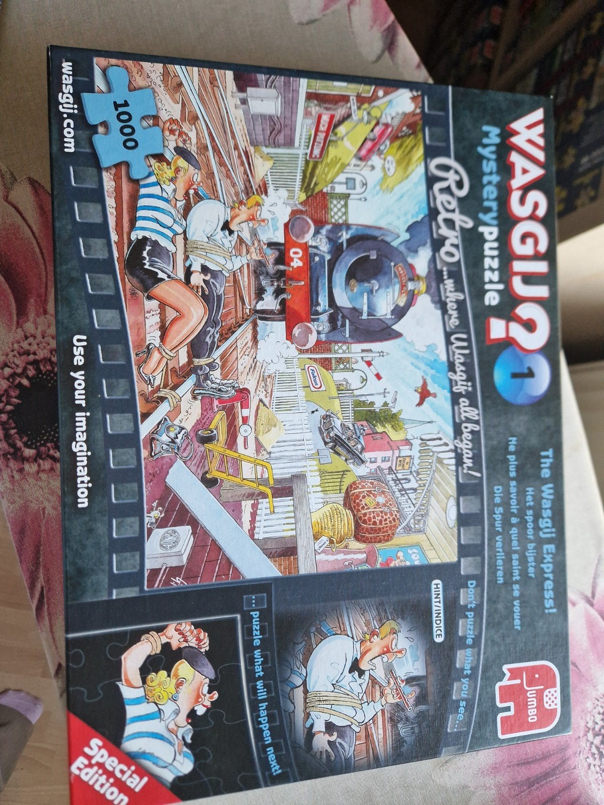 Wasgij Retro Mystery Puzzel 1: The Wasgij Express 1000, Ophalen of Verzenden, Zo goed als nieuw
