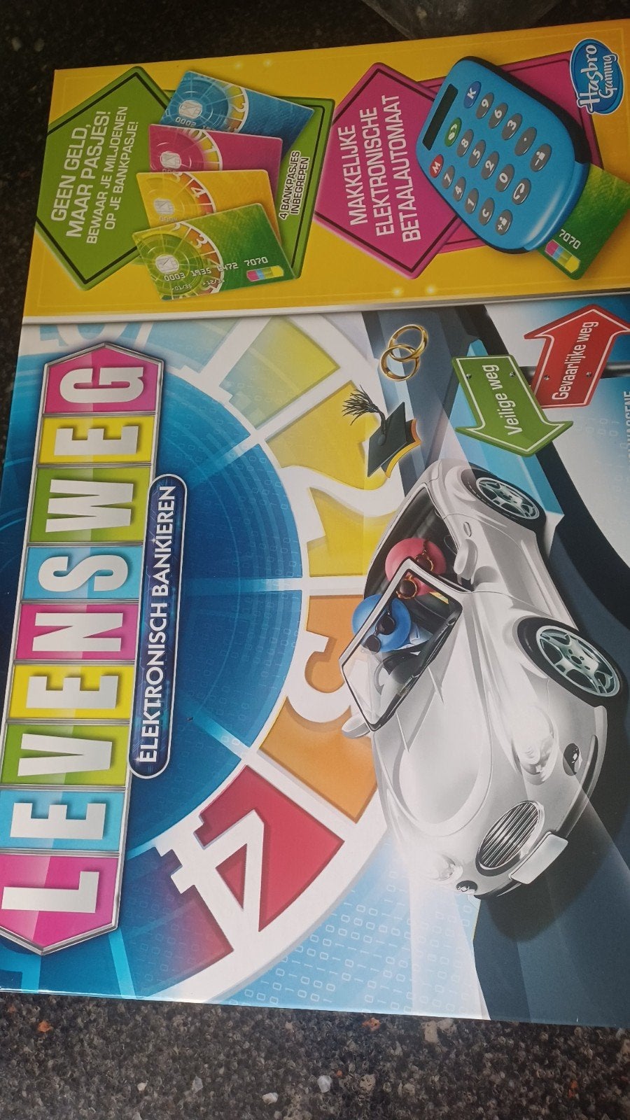 Levensweg Elektronisch Bankieren - Hasbro Gezelschapsspel, Drie of vier spelers, Ophalen of Verzenden, Zo goed als nieuw, Hasbro