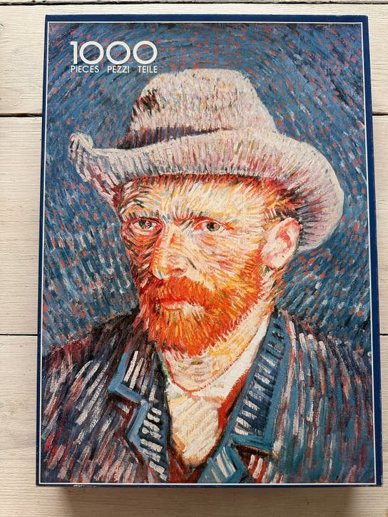 Legpuzzel Vincent van Gogh Zelfportret 1000 stukjes, Ophalen of Verzenden, 500 t/m 1500 stukjes, Zo goed als nieuw, Legpuzzel