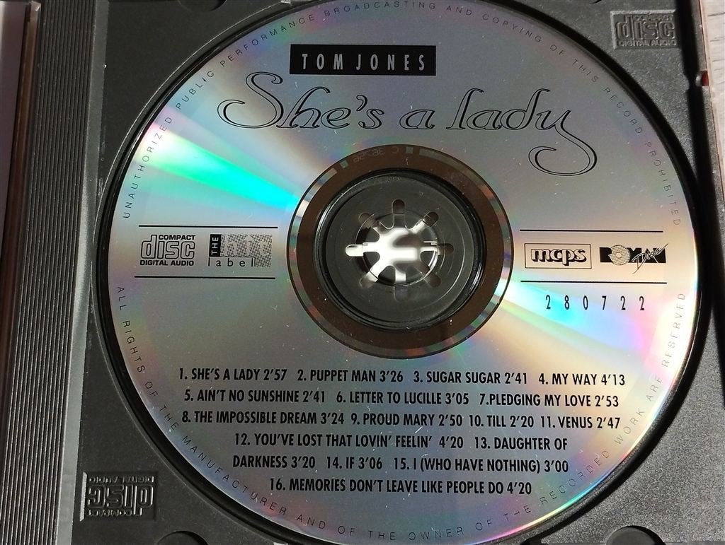 Tom Jones - She\'s A Lady, Ophalen of Verzenden, Zo goed als nieuw