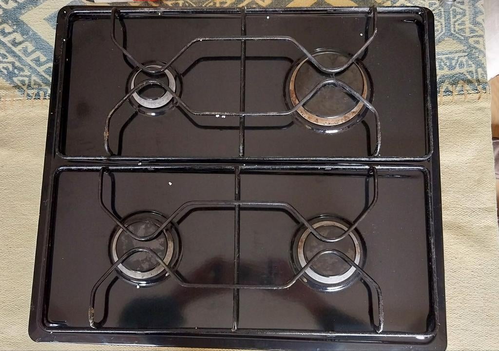 Whirlpool akm 270 nb/0 gasfornuis, 4 pits, Witgoed en Apparatuur, Kookplaten, Ophalen, Gebruikt, 4 kookzones, Gas