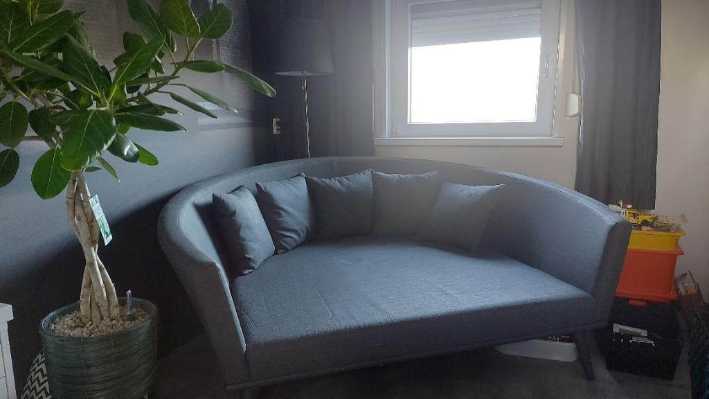 Halfronde loungebank voor buiten, Tuin en Terras, Tuinbanken, Ophalen, Zo goed als nieuw, Overige materialen