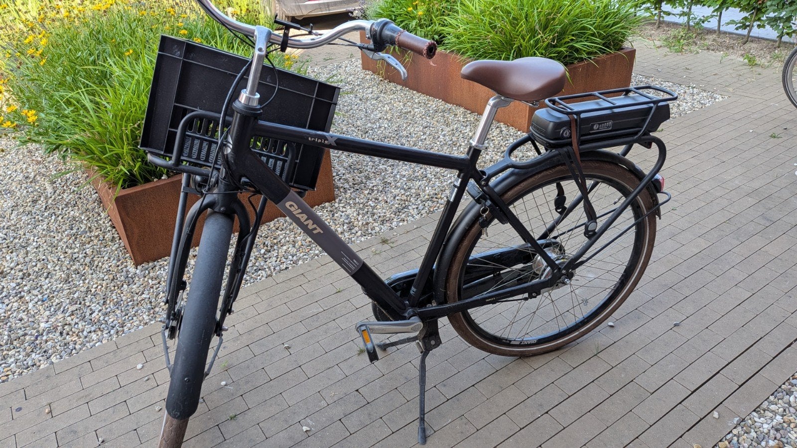 Giant Triple X E-bike met lader en accu (achterwiel defect), Ophalen, Gebruikt, Giant