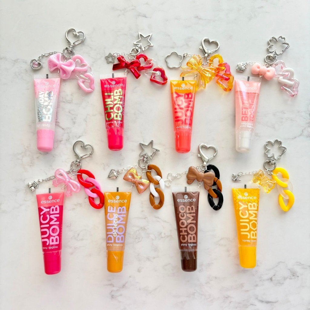 Cute lipgloss sleutelhanger, Nieuw, Ophalen of Verzenden, Make-up, Overige kleuren