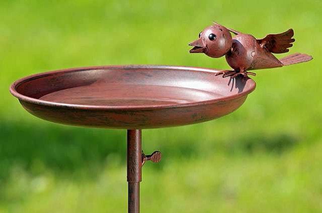 Originele Tuinsteker Vogel voerbakje, waterbakje, schaal, Ophalen of Verzenden, Nieuw