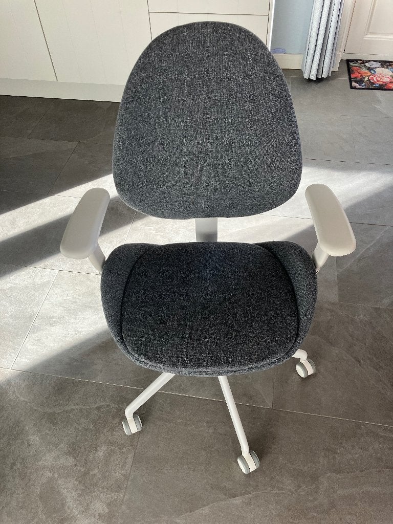 Ergonomische bureaustoel Hattefjal IKEA, Huis en Inrichting, Ophalen, Zo goed als nieuw, Grijs, Bureaustoel