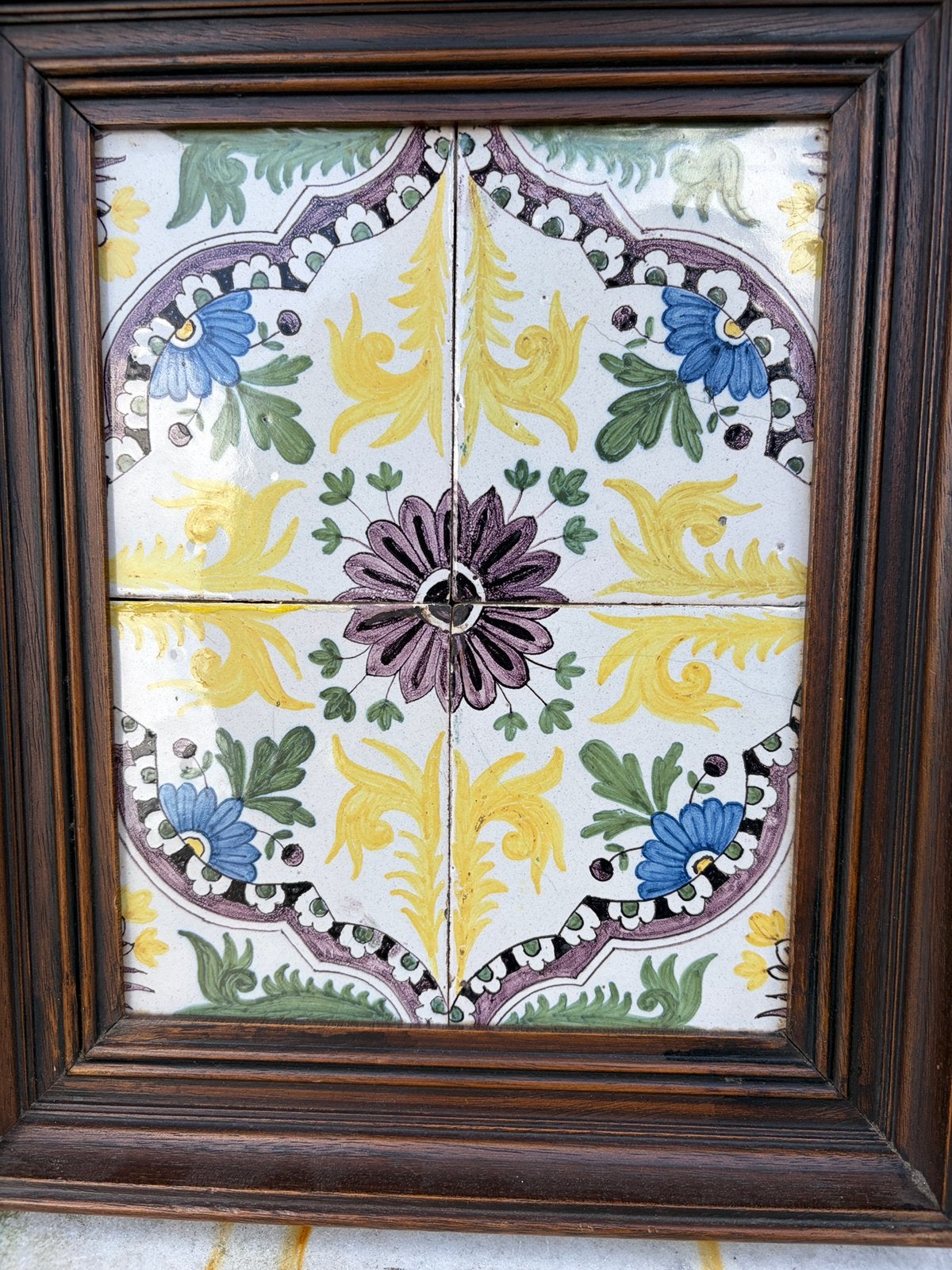 gave 19 de eeuwse antieke Delftse tegels / ingelijst, Antiek en Kunst, Antiek | Wandborden en Tegels, Ophalen of Verzenden