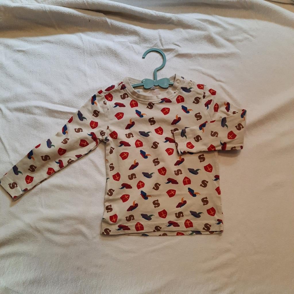 Sinterklaas shirt lange mouw maat 86, Ophalen of Verzenden, Gebruikt, Onbekend, Jongen of Meisje