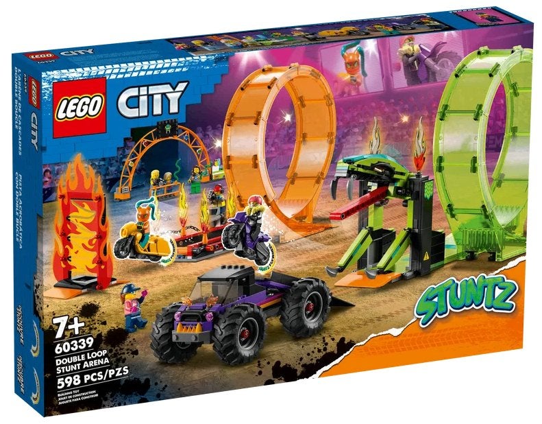 Lego City Dubbele looping stuntarena (60339) NIEUW, City, Lego, Nieuw, Ophalen of Verzenden