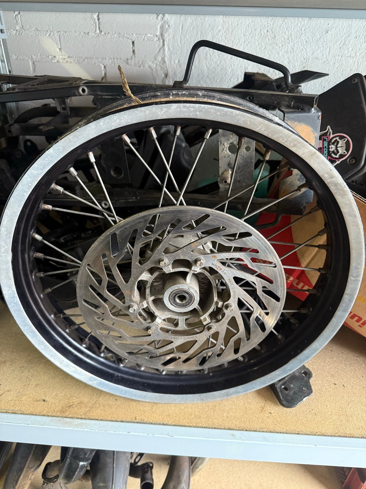 Derbi DRD Voorvelg - 15mm as, gepolijste rand, Derbi, Overige typen, Derbi, Ophalen of Verzenden