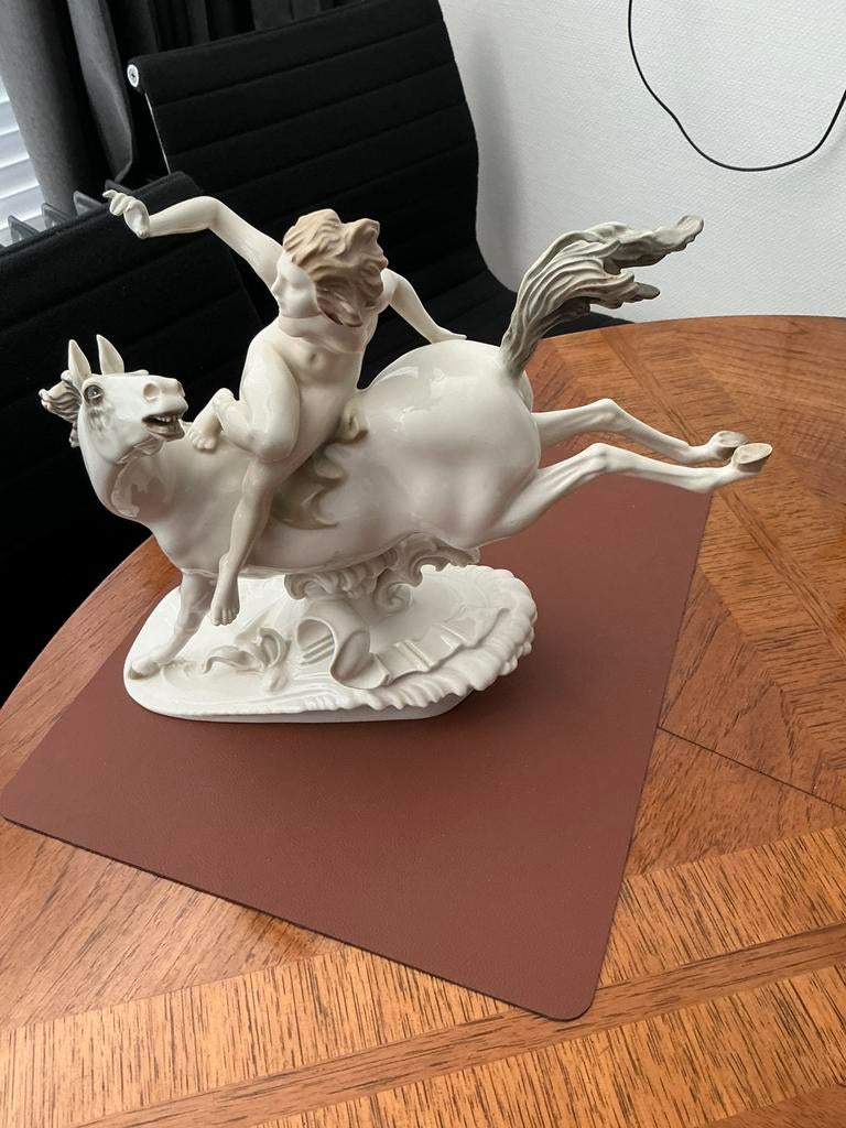 Art-Deco (woman on a horse ) Hutsenreuter ,ZELDZAAM❗️, Verzenden, Gebruikt, Mens
