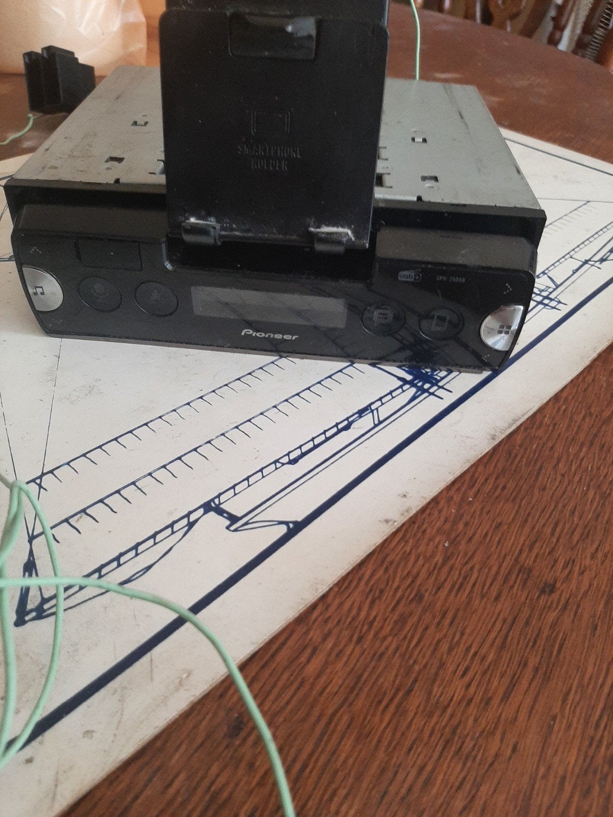 Pioneer SPH-20DAB 1-DIN Autoradio met Smartphone Houder, Auto diversen, Autoradio's, Ophalen of Verzenden, Gebruikt