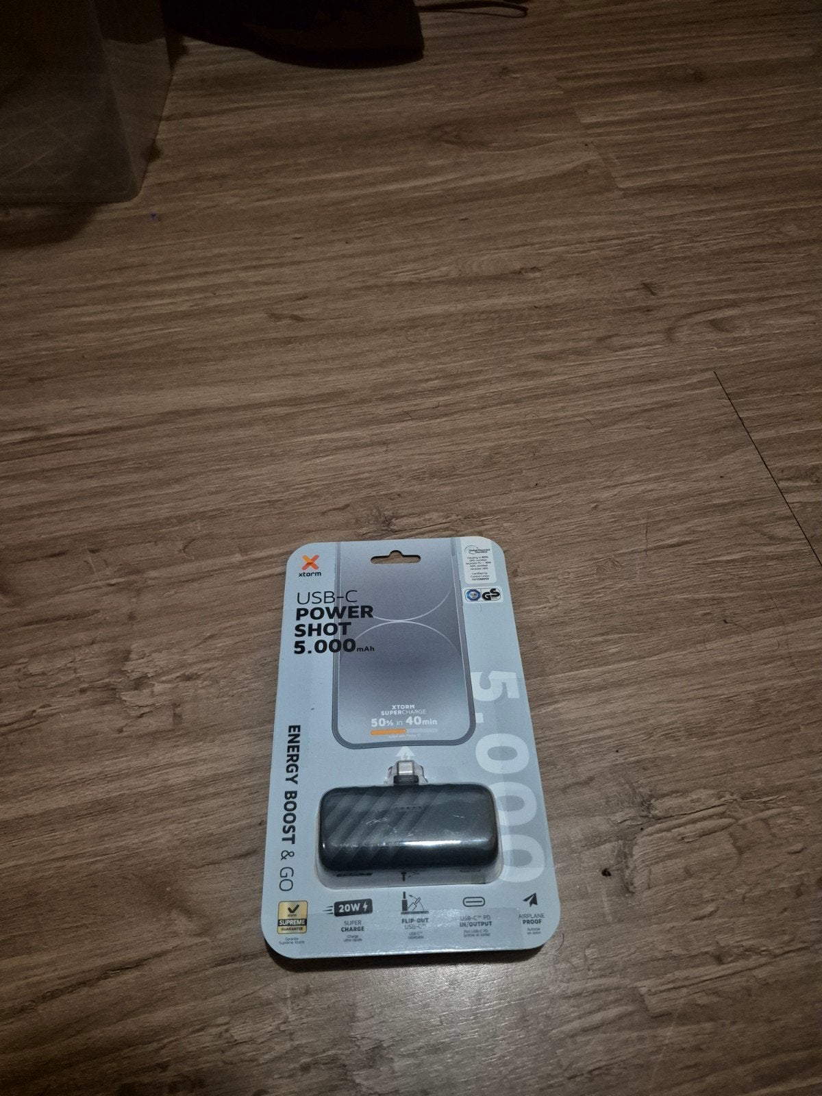 Xtorm USB-C Power Shot 5.000 mAh Powerbank, Ophalen of Verzenden, Nieuw, Xtorm