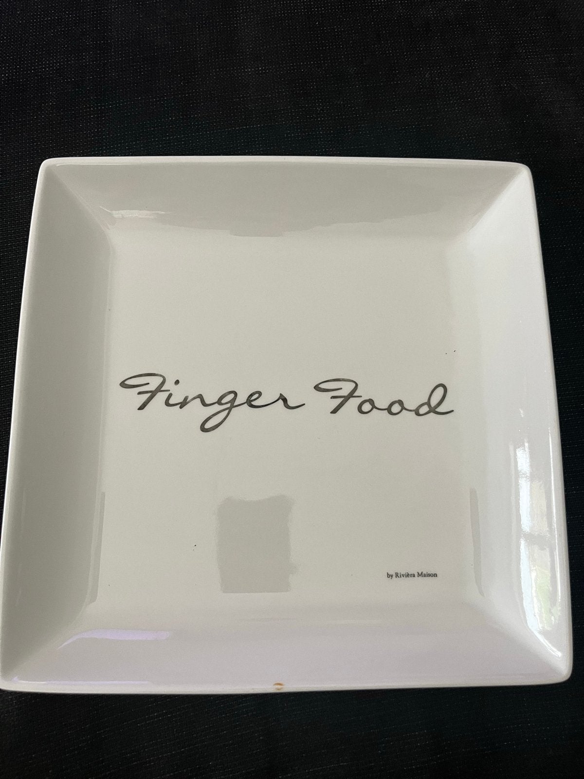 Riviera Maison Finger Food Schaal - Zo goed als nieuw, Ophalen, Porselein of Keramiek, Schaal, Vaatwasserbestendig