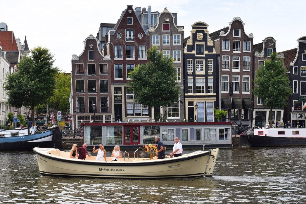 Rondvaart door Amsterdam met een open sloep (2p.), Twee personen, Ticket of Toegangskaart