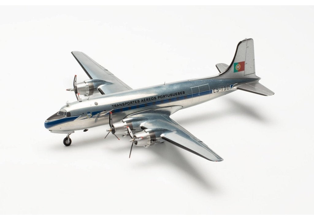 Douglas DC-4 CS-TSD TAP Air Portugal 1957 Herpa 572453, Schaalmodel, Herpa Miniaturmodelle GmbH Leonrodstraße 46-47 herpa@herpa.de