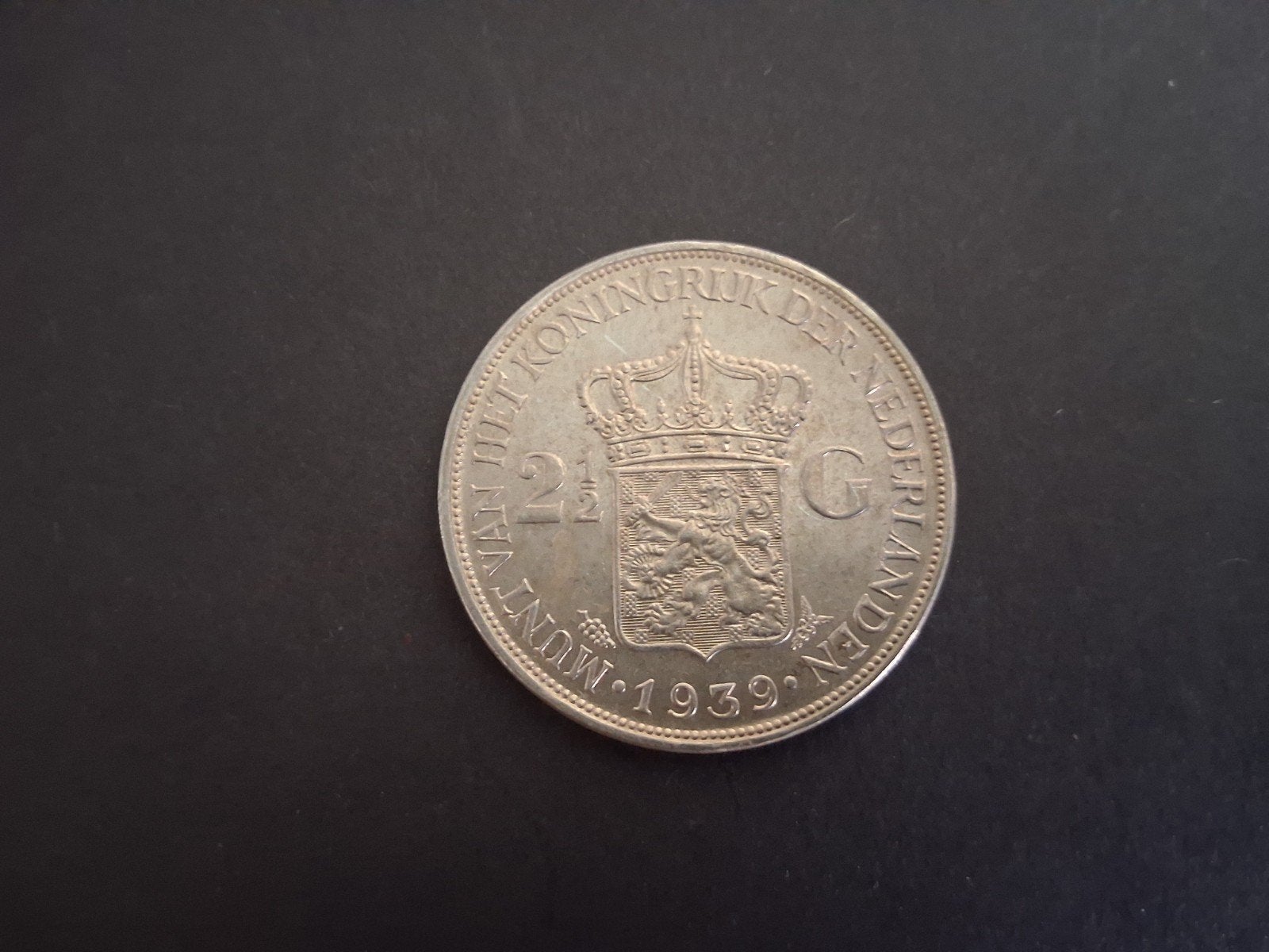 Zilveren rijksdaalder Wilh 1939, Verzenden, Zilver, Koningin Wilhelmina, Losse munt