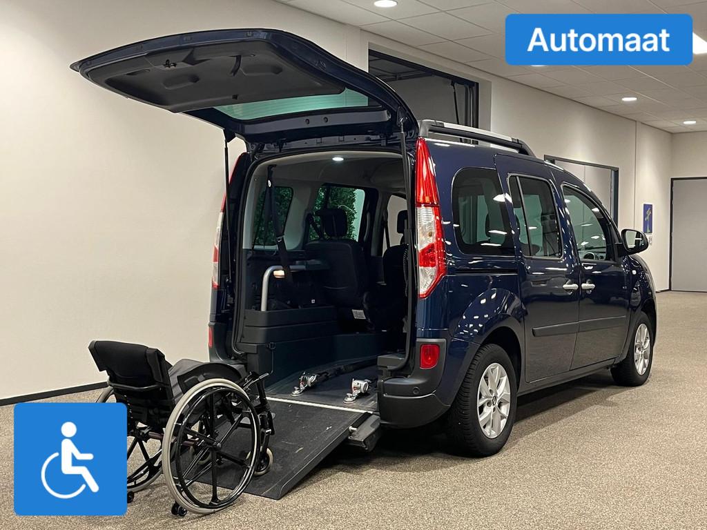 Renault Kangoo Rolstoelauto Automaat + Luchtvering + Handbed, Auto's, Renault, Automaat, 12 maanden, Stof, Gebruikt