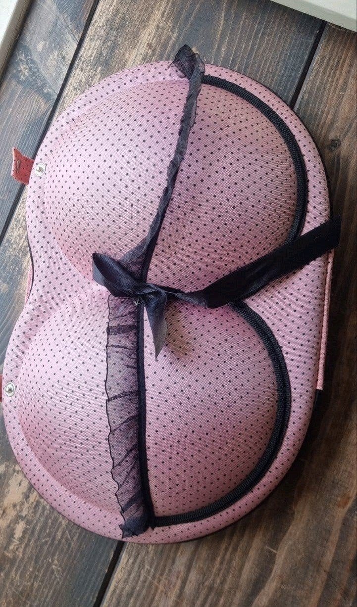 Roze BH-opbergcase, Sieraden, Tassen en Uiterlijk, Ophalen of Verzenden, Zo goed als nieuw, Roze, Hardcase