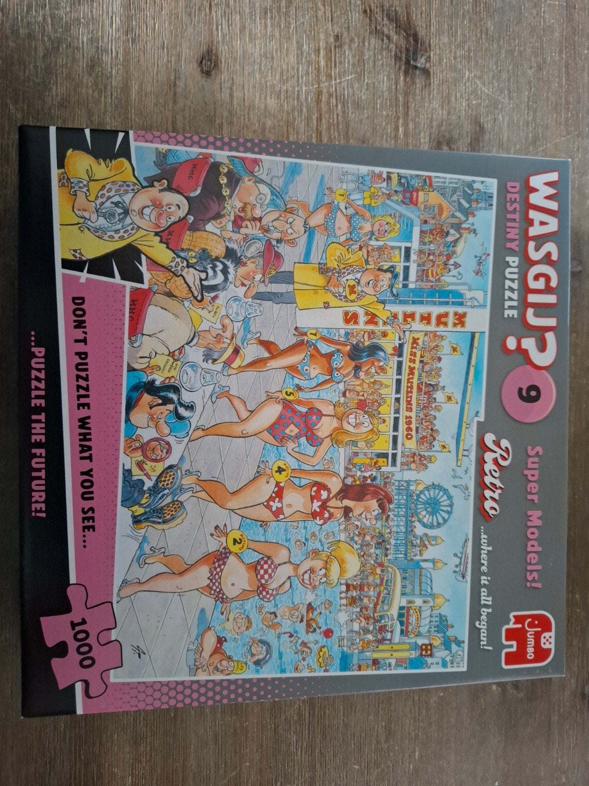 Wasgij Destiny 9: Retro Super Models! 1000 stukjes, Ophalen of Verzenden, Gebruikt