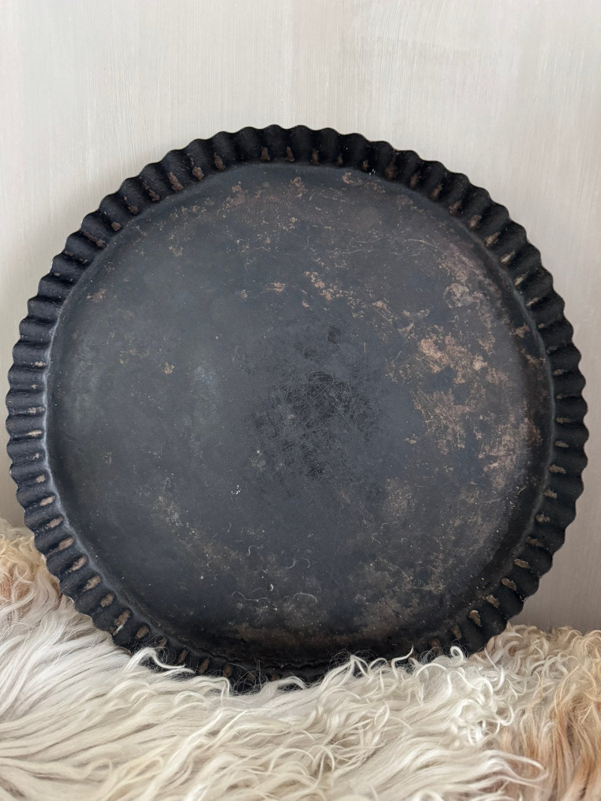 Oude verweerde brocante bakvorm bakblik, Antiek en Kunst, Curiosa en Brocante, Ophalen of Verzenden