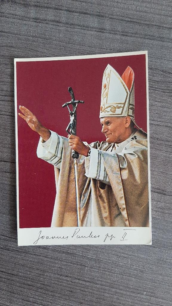 Afbeelding Joannes Paulus en andere, Ophalen, Zo goed als nieuw, Kaart of Prent, Christendom | Katholiek