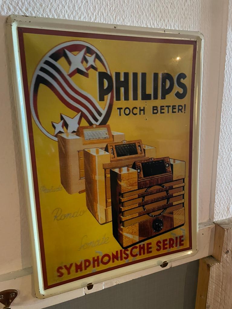 Philips Reclamebord, Verzamelen, Ophalen of Verzenden, Reclamebord