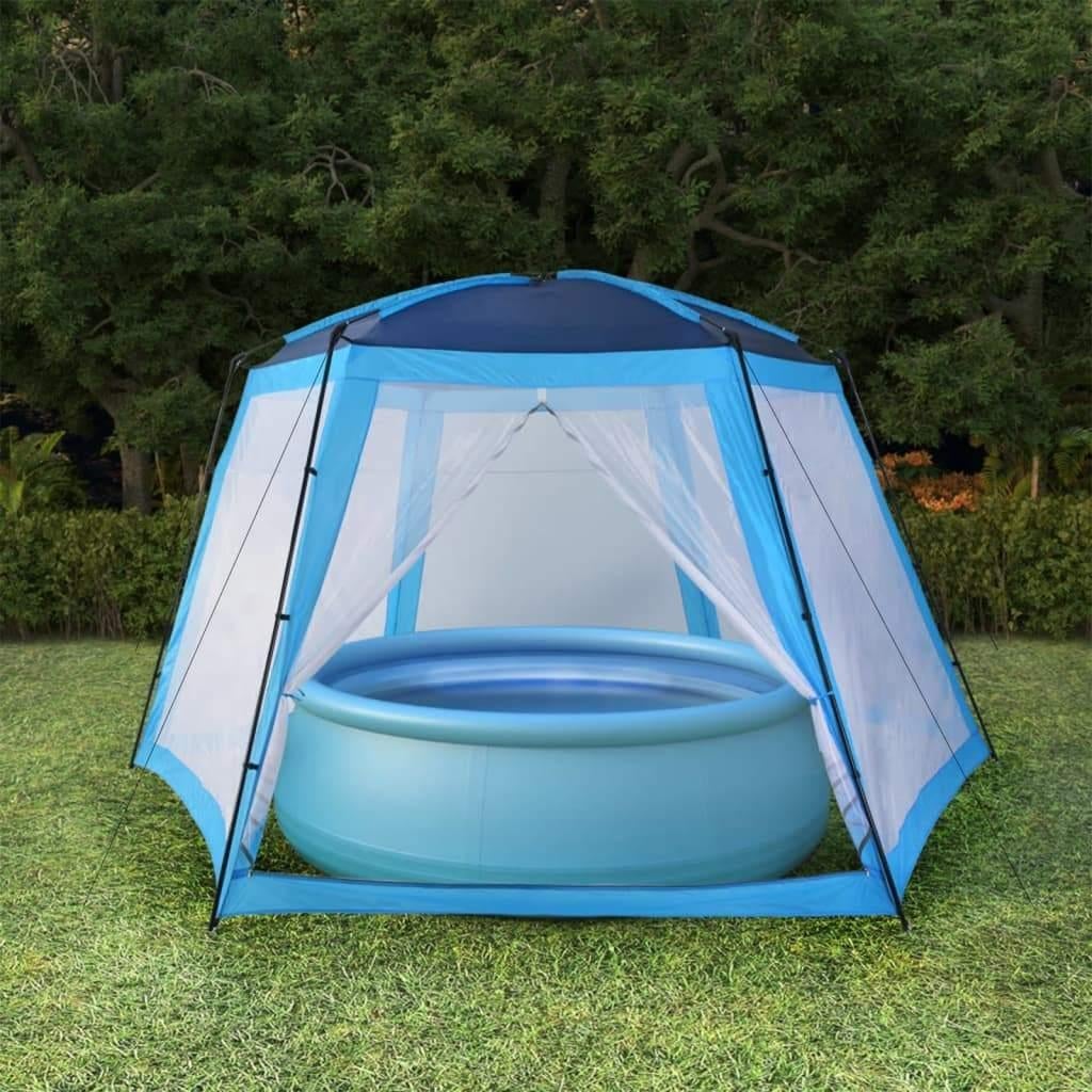 NIEUW | XL Zwembadtent tent zwembadkoepel blauw! GRATIS BEZO, Verzenden, Nieuw