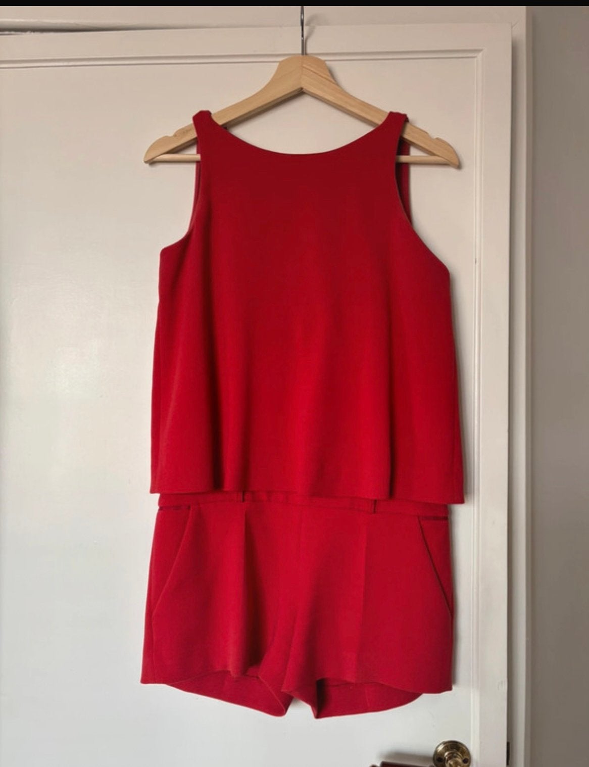 Bash rode jumpsuit maat 0., Kleding | Dames, Jumpsuits, Ophalen of Verzenden, Zo goed als nieuw, Maat 34 (XS) of kleiner, Rood