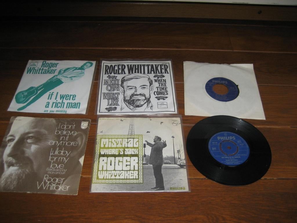 Roger whittaker singles, Cd's en Dvd's, Vinyl Singles, 7 inch, Single, Ophalen of Verzenden, Pop