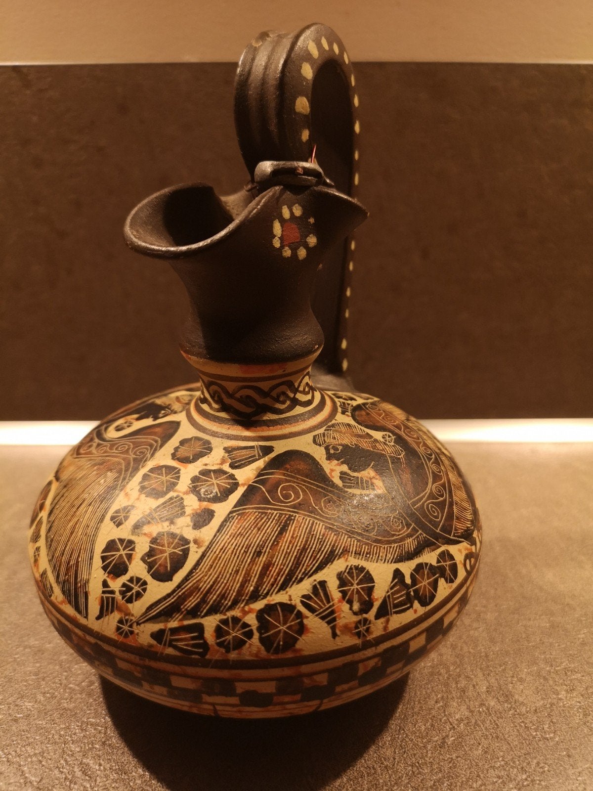 Decoratieve vaas, kopie van origineel uit Rhodos, Antiek en Kunst, Ophalen of Verzenden
